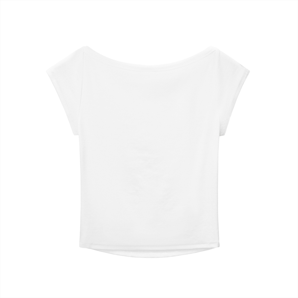 Tall Blonde and Evil Wide Neck Baby T-shirt
