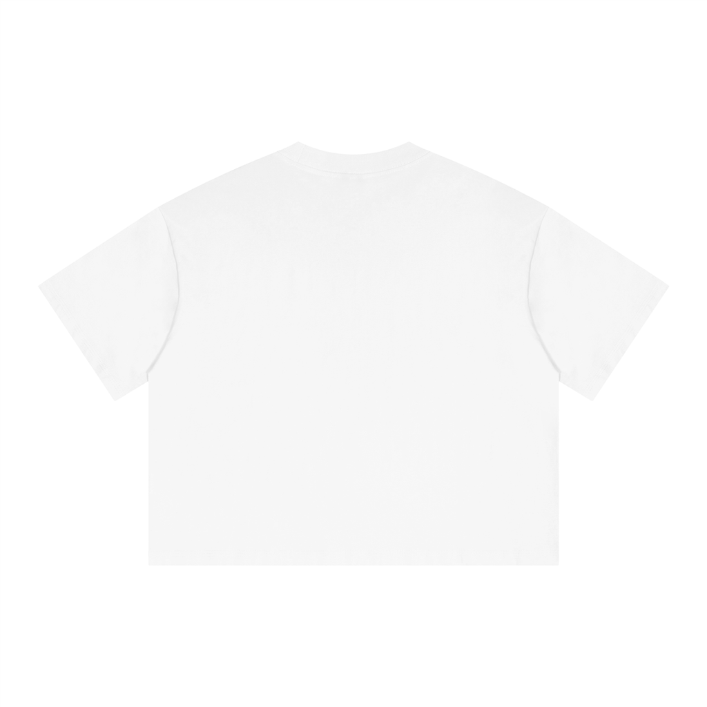 'WHITE BOY OF THE YEAR' Boxy Drop Shoulder Crop T-Shirt